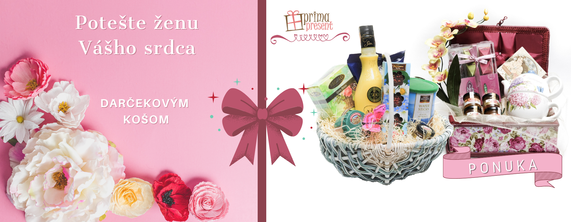 darčekové koše pre ženy