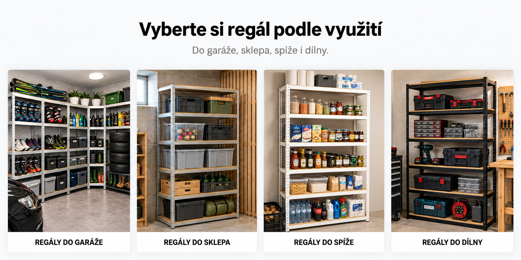 Regály do garáže
