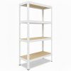 kovový regál bílý