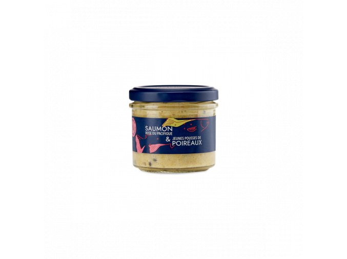 tartinable saumon rose et jeunes pousses de poireaux a deguster chaud