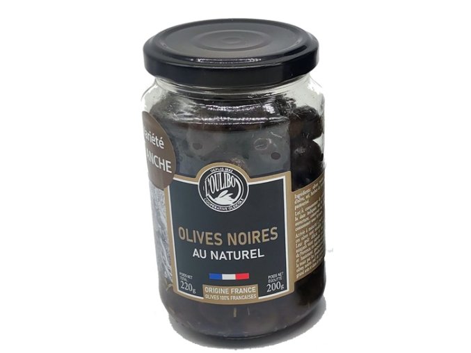 olives noires au naturel tanche