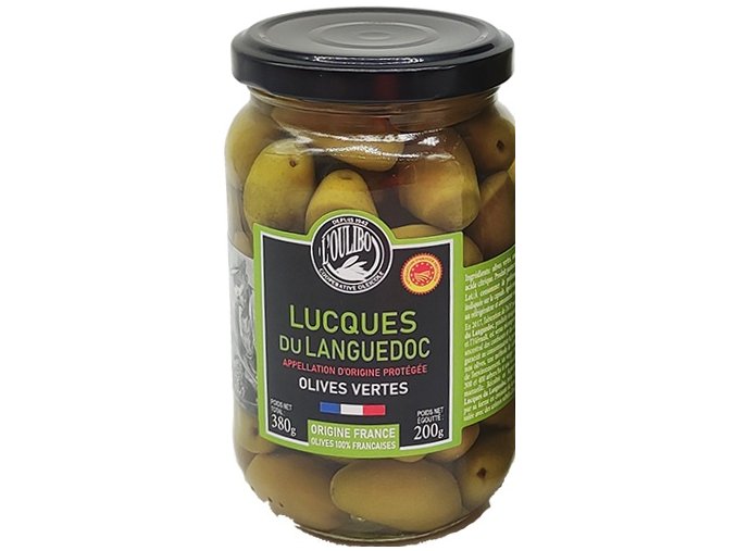 Zelené olivy Lucques AOP 200g