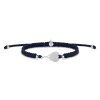 Silver Padel Royal Blue Braided Bracelet