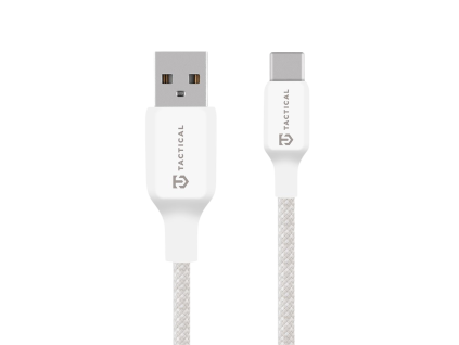 Tactical Stitch Thread Cable USB-A/USB-C 1m White