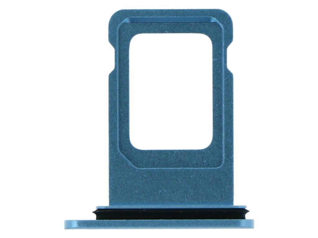Zásobník na SIM kartu verze pro jednu kartu s vodotěsným gumovým kroužkem pro iPhone XR modrý Ori