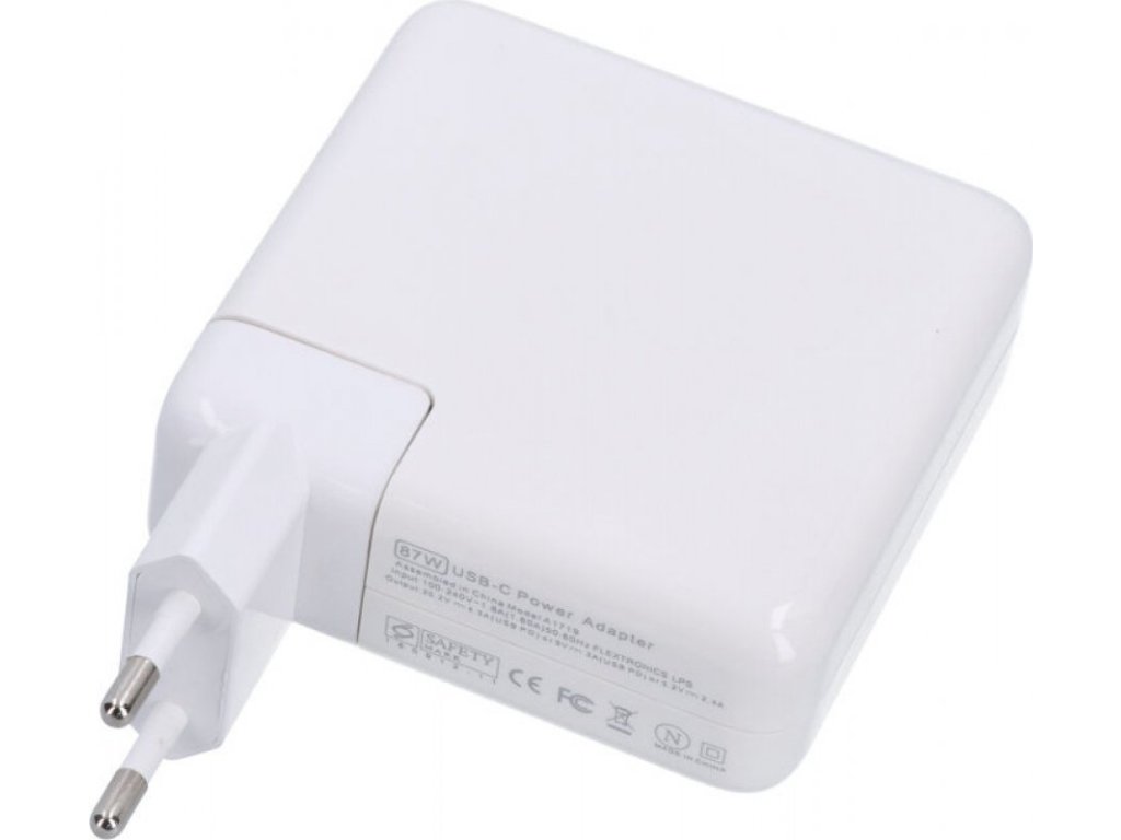 87W Charger with 1M Dual Type-C Cable for Macbook