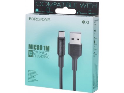 Nabíjecí kabel micro USB černý