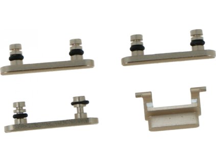 Tlačítka pro vypnutí hlasitosti a ztlumení zvuku, boční tlačítka pro iPhone 7 zlatý Ori 4ks v jedné sadě