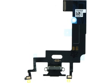 Nabíjecí port a flex kabel pro iPhone XR ORI - Černý