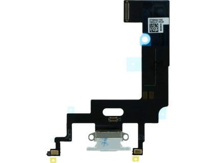 Nabíjecí port a flex kabel pro iPhone XR ORI - Bílý