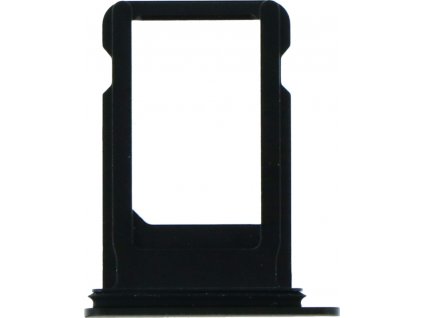 Zásobník na SIM kartu s vodotěsným gumovým kroužkem pro iPhone 7 Plus černý Ori