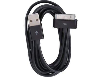 Nabíjecí kabel 2M USB pro iPhone 4/4S iPad 2/3 černý