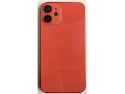 Osazený housing a kryt baterie pro iPhone 12 Mini OEM - Červený