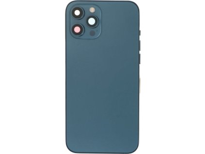 Osazený housing a kryt baterie pro iPhone 12 Pro Max OEM - Modrý