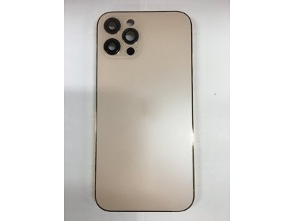 Osazený housing a kryt baterie pro iPhone 12 Pro Max OEM - Zlatý