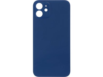 Zadní kryt baterie se zvětšeným otvorem na kameru + lepení pro iPhone 12 OEM - Modrý