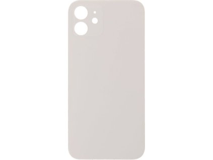 Zadní kryt baterie se zvětšeným otvorem na kameru + lepení pro iPhone 12 OEM - Bílý
