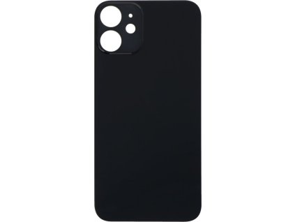 Zadní kryt baterie se zvětšeným otvorem na kameru + lepení pro iPhone 12 Mini OEM - Černý