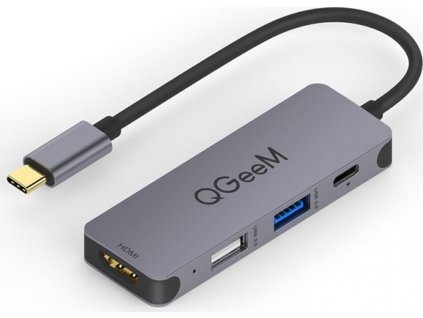 QGeeM USB-C Hub 4v1 - HDMI / USB / USB-C