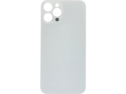 Zadní kryt baterie se zvětšeným otvorem na kameru + lepení pro iPhone 12 Pro Max OEM - Stříbrný
