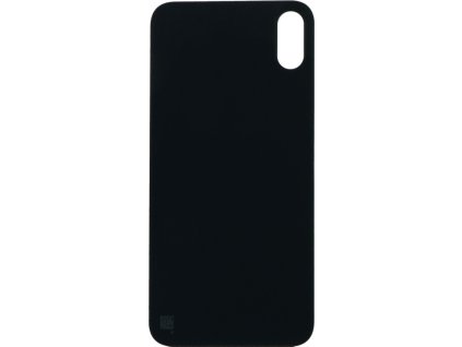 Zadní kryt baterie se zvětšeným otvorem na kameru + lepení pro iPhone X OEM - Černý