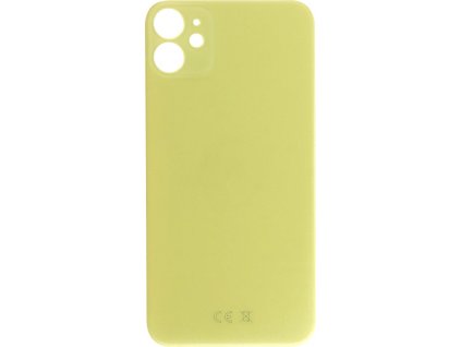 Battery Door with Adhesive for iPhone 11 EU & Large Hole Version Yellow HQ