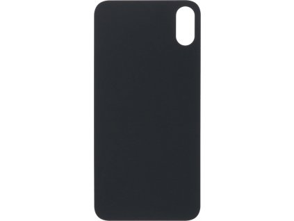 Zadní kryt baterie se zvětšeným otvorem na kameru + lepení pro iPhone X HQ - Černý