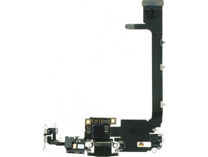 Charging Port Board with Board for iPhone 11 Pro Max Black Ori R