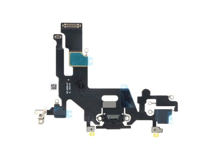 Nabíjecí port a flex kabel pro iPhone 11 OEM - Černý