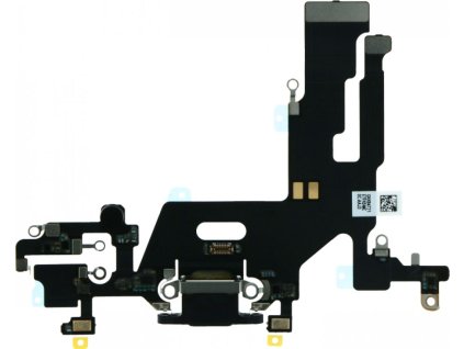 Nabíjecí port a flex kabel pro iPhone 11 ORI - Černý