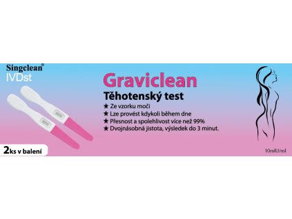GRAVICLEAN těhotenský test - midstream 2 ks