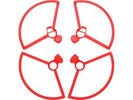 Vrtulový protikolizní kroužek pro DJI Mini 2 Red  4ks v jedné sadě