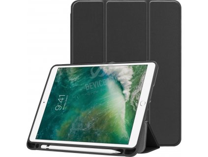 Solid Color Horizontal Deformation Flip Leather Case With Pen Slot for iPad 9.7 (2017/2018) iPad Air 1/2 Black