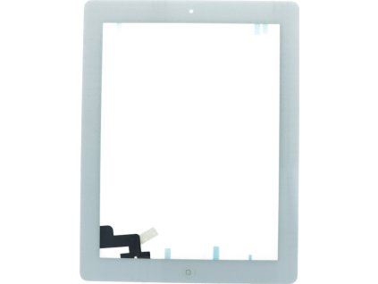 Touch Screen + Touch Screen Adhesive with Home Button Flex Cable for iPad 2 White OEM
