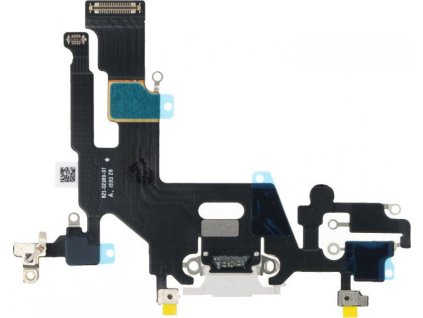 Nabíjecí port a flex kabel pro iPhone 11 OEM - Bílý