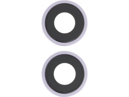 Čočka a rámeček zadní kamery pro iPhone 14 / 14 Plus - Fialová - 2 ks v sadě