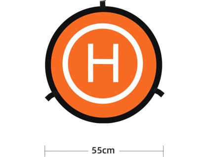 55cm přistávací podložka pro drony DJI Mavic Air 2S/Mini 2/Pro/Phantom 4/3 oranžová