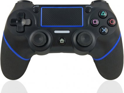 Bezdrátový herní ovladač pro Playstation 4 černo-modrá