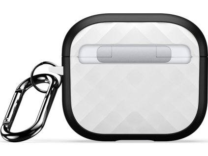 DUX DUCIS PECC Serie Rhombus pouzdro s háčkem pro AirPods 3 Černé-bílé