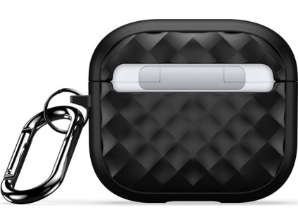 DUX DUCIS PECC Serie Rhombus pouzdro s háčkem pro AirPods 3, černé