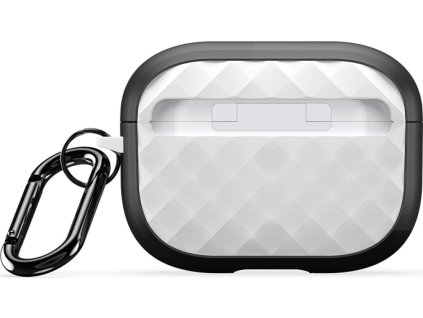 DUX DUCIS PECC Serie Rhombus pouzdro s háčkem pro AirPods Pro 2 Bílo-černé