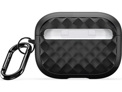 DUX DUCIS PECC Serie Rhombus pouzdro s háčkem pro AirPods Pro 2 Černé