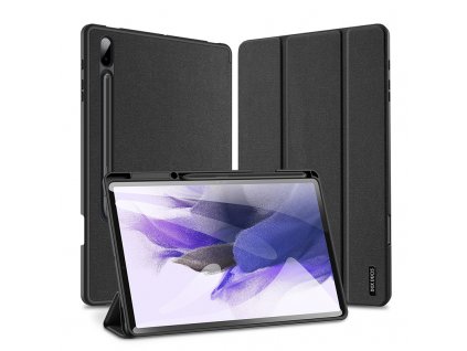 DUX DUCIS Domo Pouzdro na tablet Samsung Galaxy Tab S7 FE/S7 Plus/Tab S8 Plus Černé