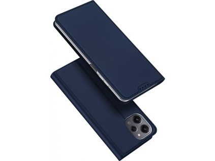 DUX DUCIS Skin Pro flipové kožené pouzdro pro Xiaomi Redmi 12 Blue