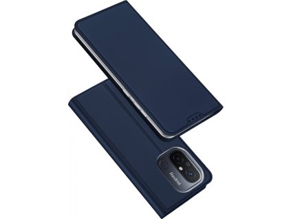 DUX DUCIS Skin Pro flipové kožené pouzdro pro Xiaomi Redmi 12C Blue