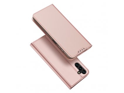 DUX DUCIS Skin Pro flipové kožené pouzdro pro Samsung Galaxy A14 4G/5G Pink