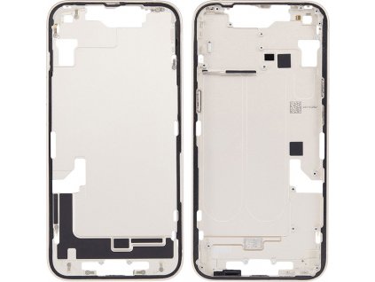 Střední rám s bočními tlačítky + přihrádka na SIM kartu pro iPhone 14 šedá OEM