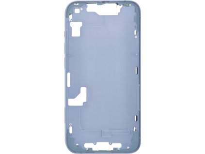 Střední rám s bočními tlačítky + přihrádka na SIM kartu pro iPhone 14 modrý HQ