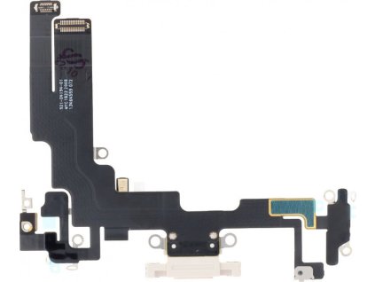 Nabíjecí port a flex kabel pro iPhone 14 Plus ORI - Bílý