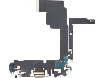 Nabíjecí flex kabel pro iPhone 15 Pro ORI - Přírodní Titanová